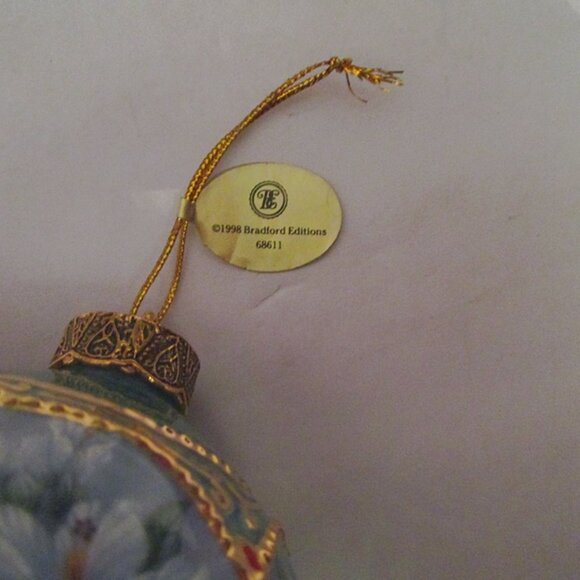 1998 Vtg Lena Liu Precious Jewels Hummingbird Ornaments Porcelain Bradford 2X - Picture 11 of 13